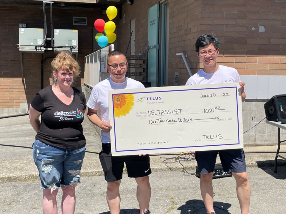 Deltassist TELUS cheque