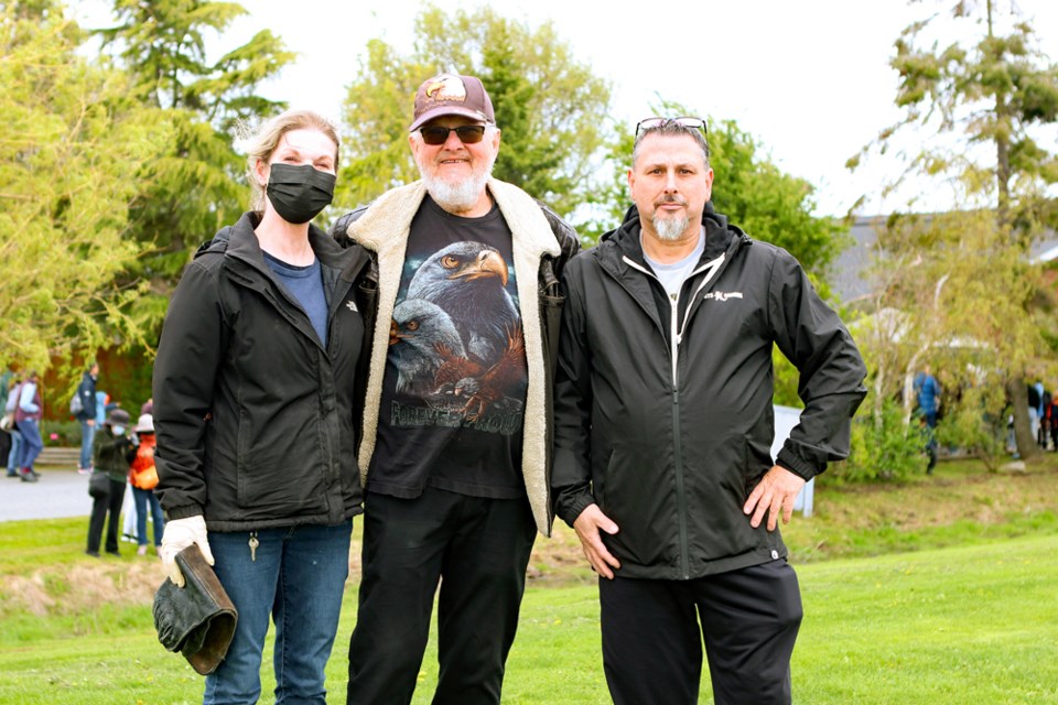 L-R Joanne Barbeau, Phil Easdown, and Slate Swain at the OWL open house held May 6 and 7.