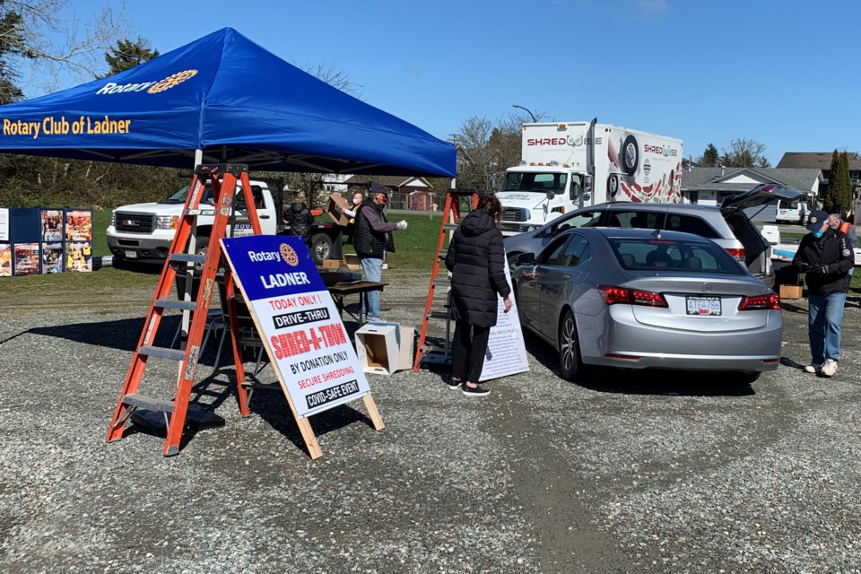 Rotary shred event day