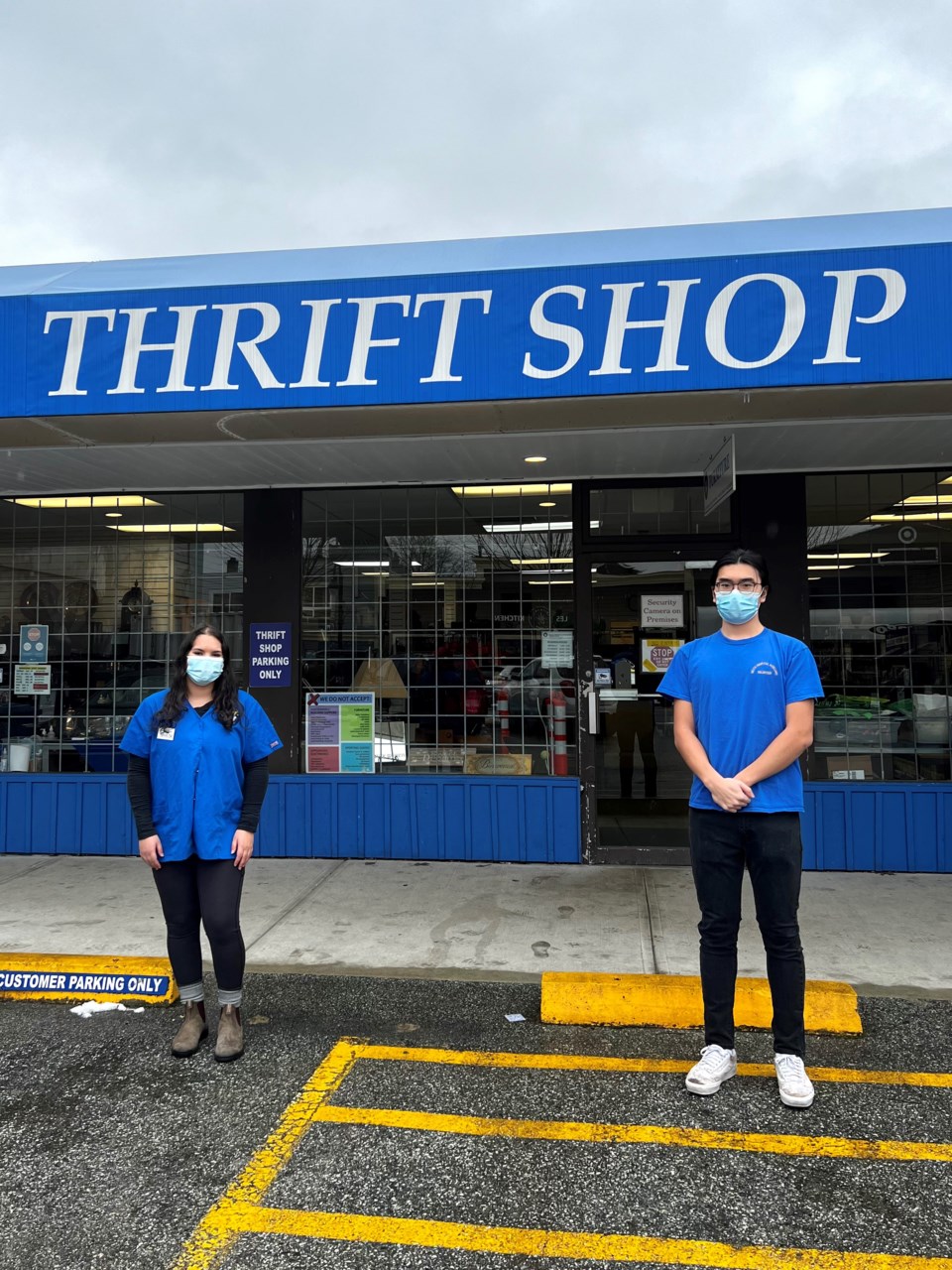 Thrift shop youth volunteers
