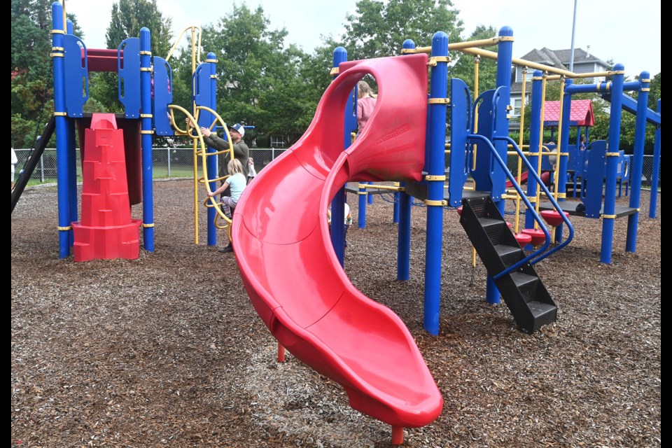 The playground at Lions Park in Ladner.