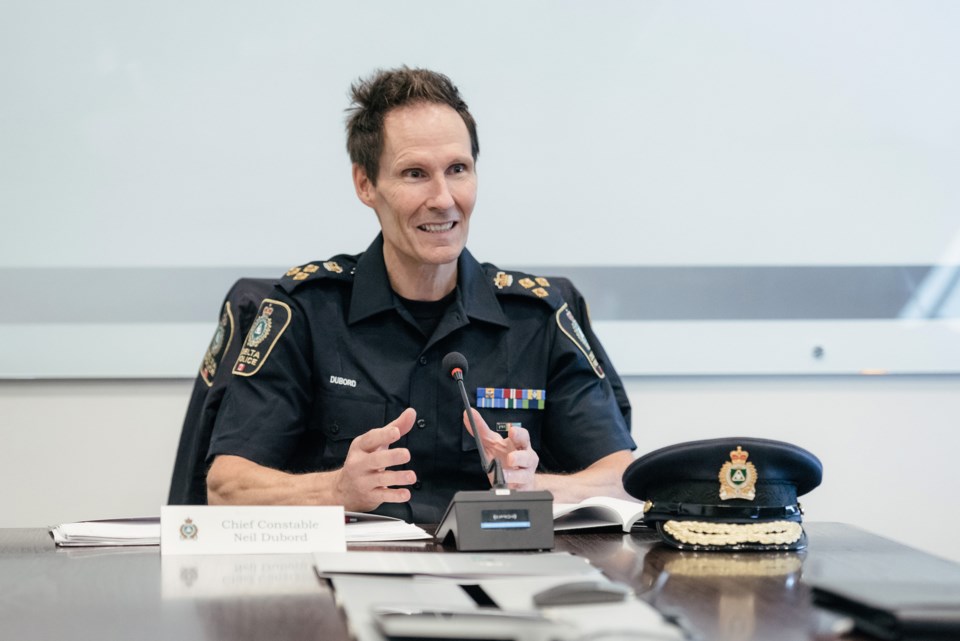 Chief Dubord at Police board