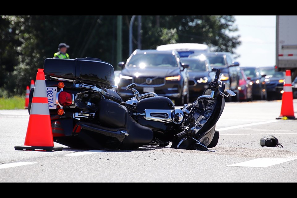 Police are on the scene of a serious crash in Tsawwassen Saturday afternoon.