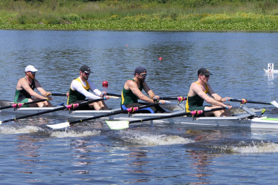 Ladner BC rowing club reaches podium at elite regattas Delta Optimist