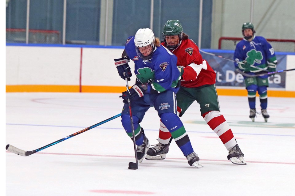 The Vancouver Giants wrapped up 2023 Chevrolet Training Camp with the annual Quinn vs. Howe Legends Cup game on Saturday night (Sept. 2) at the Ladner Leisure Centre, where Team Howe came out flying and never looked back, scoring their way to a 14-2 victory. Ten different players found the back of the net for Team Howe, including a pair each from Sam Brown, Caden Cail, Brett Olson and Tyus Sparks. Ten different players also had mutli-point games: Cade Bolding, Brown, Cail, Benjamin Groome, Zack Lagrange, Mikhail Levaniuk, Ryan Lin, Olson, Chloe Primerano and Sparks.