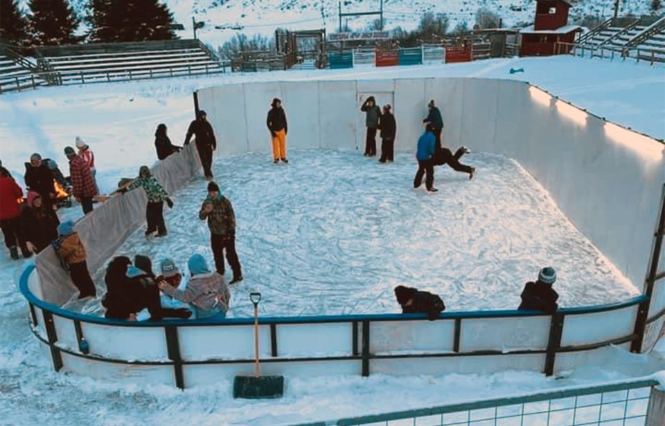 ice rink on rodeo grounds