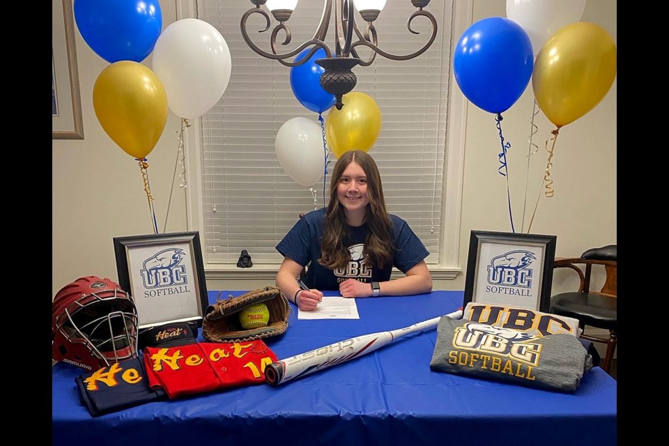 Delta 2004A Heat member and Grade 12 Delta Secondary student Kennedy Ainge will be a member of the UBC Thunderbirds next fall where she will also study nursing at the Point Grey campus