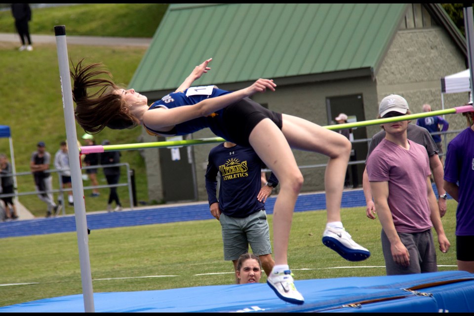 South Delta's Isla Stewart will head to next weekend's provincials as the top qualifier in the senior girls high jump after her win at the South Fraser Championships