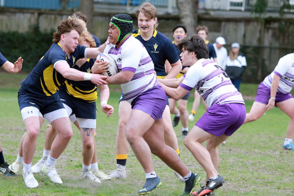 The South Delta Secondary senior boy’s rugby team kicked-off the regular season on April 4 with a spirited 29-19 loss against Surrey rivals Elgin Park Secondary.