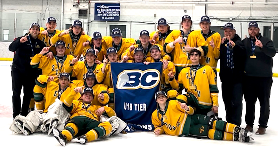 South Delta Crowned B C Hockey U18 Champs In Campbell River Delta Optimist