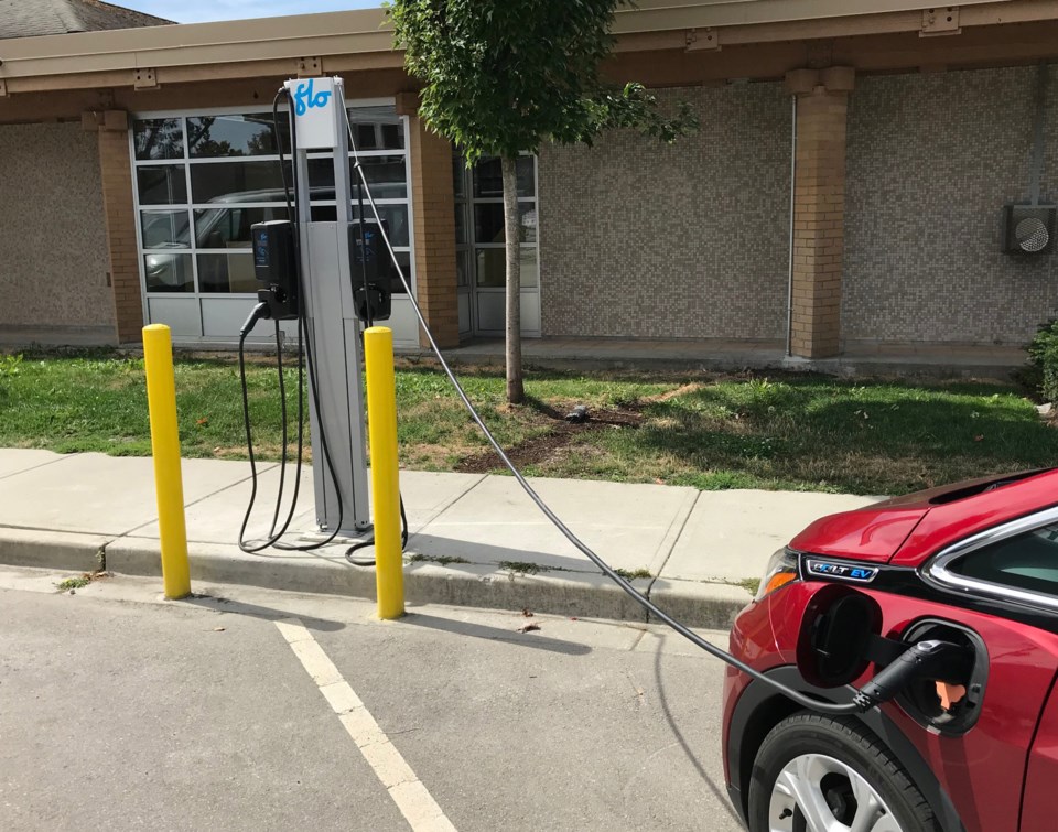 delta electric vehicle charging station ladner library