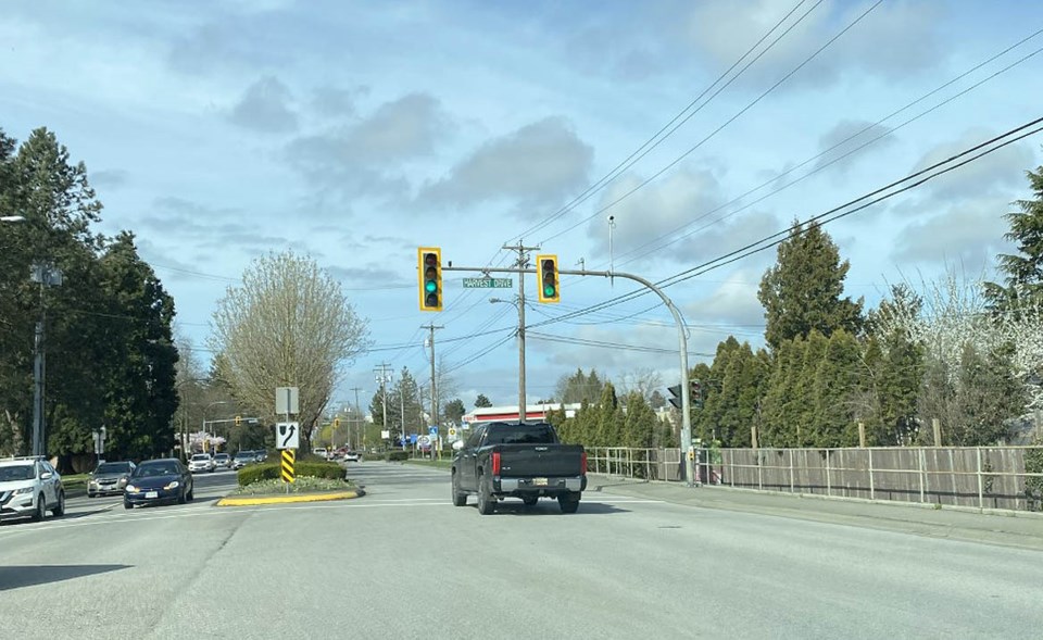harvest drive at ladner trunk intersection