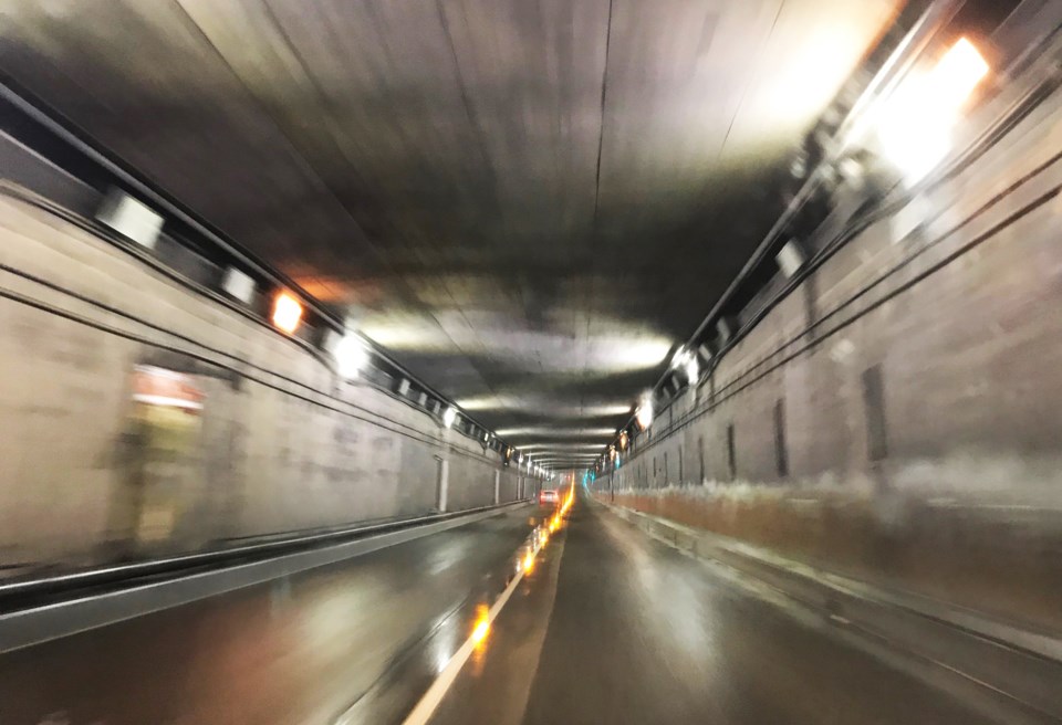 Massey tunnel lights