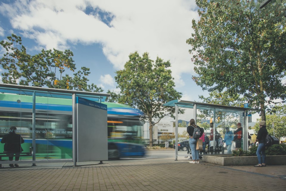 RapidBus pulls into stop