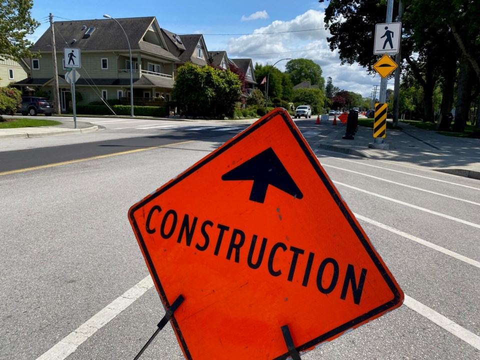 ladner village sewer work