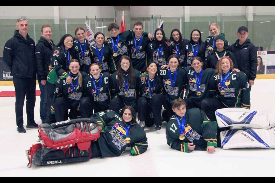 It was a perfect run to gold for the Vancouver-Coastal ringette team at the B.C. Winter Games in Greater Vernon. Robert Huth Photo