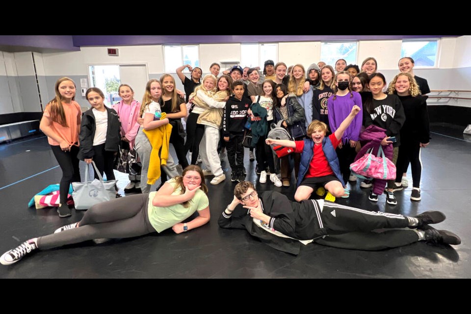 The cast of Studio West’s Musical Theatre Program's Peter Pan Jr, with shows April 28-29 at Ladner’s Genesis Theatre. Submitted Photo
