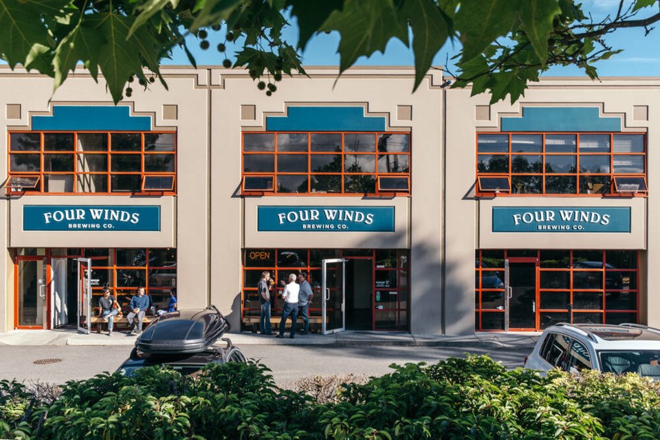 Photo courtesy Four Winds 
Four Winds has been open 10 years, as of this June, and now has just under 50 employees. The company was named Canadian Brewery of the Year in 2015 and won Beer of the Year in 2016 at the Canadian Brewing Awards. Its also won two silver medals at the World Beer Cup. 