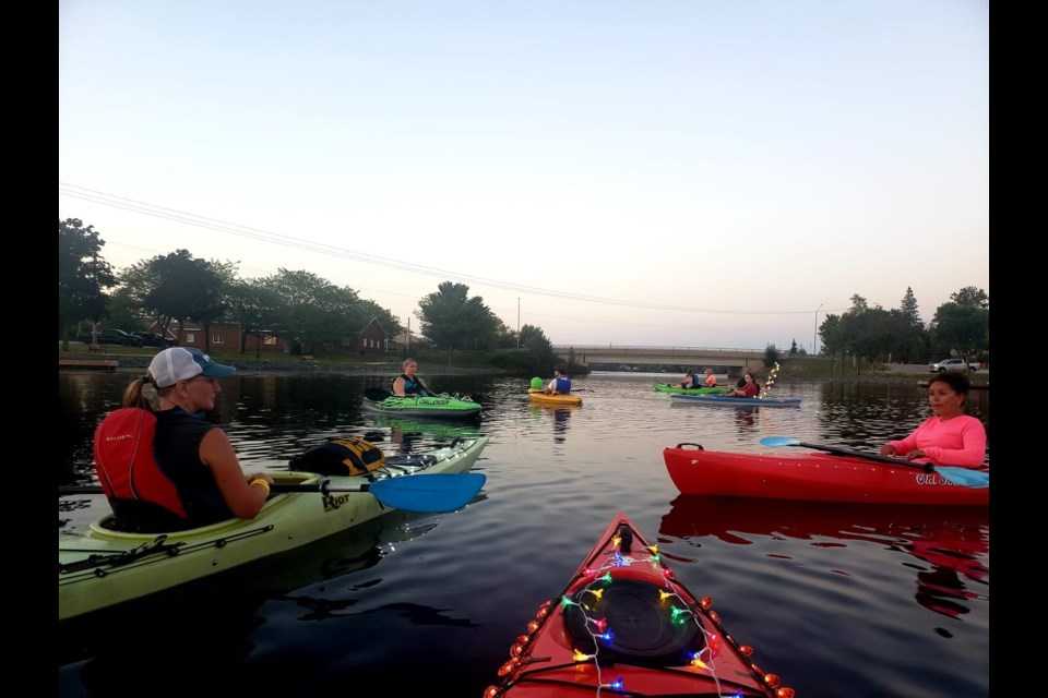 Paddlers met at Blind River’s newly rejuvenated waterfront