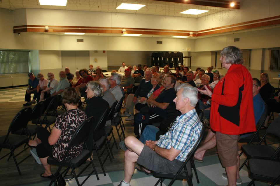 About 60 Blind River residents attended a public forum Thursday evening to share their views on issues that should be contained in a Blind River Corporate Strategic Plan and Economic Development Strategy. Kris Svela for ElliotLakeToday