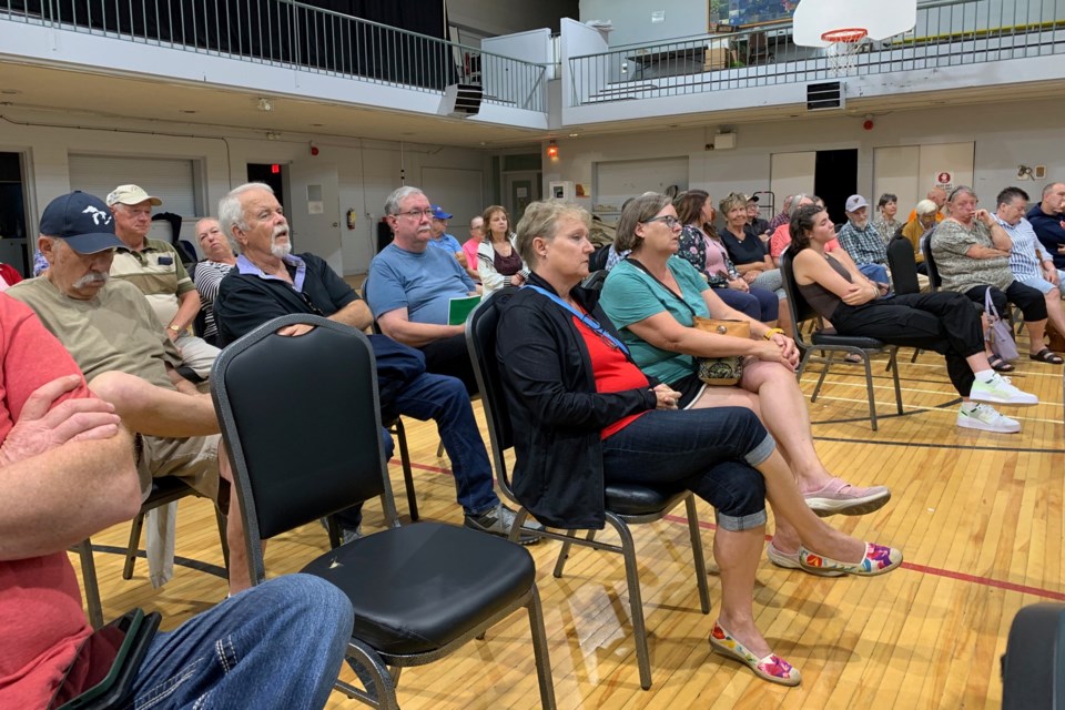 A large crowd came out to the recreation and culture town hall meeting on Wednesday evening.