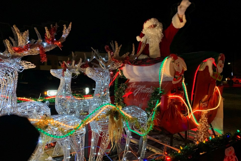 Santa Claus parade in Elliot Lake on Nov. 25, 2022. 