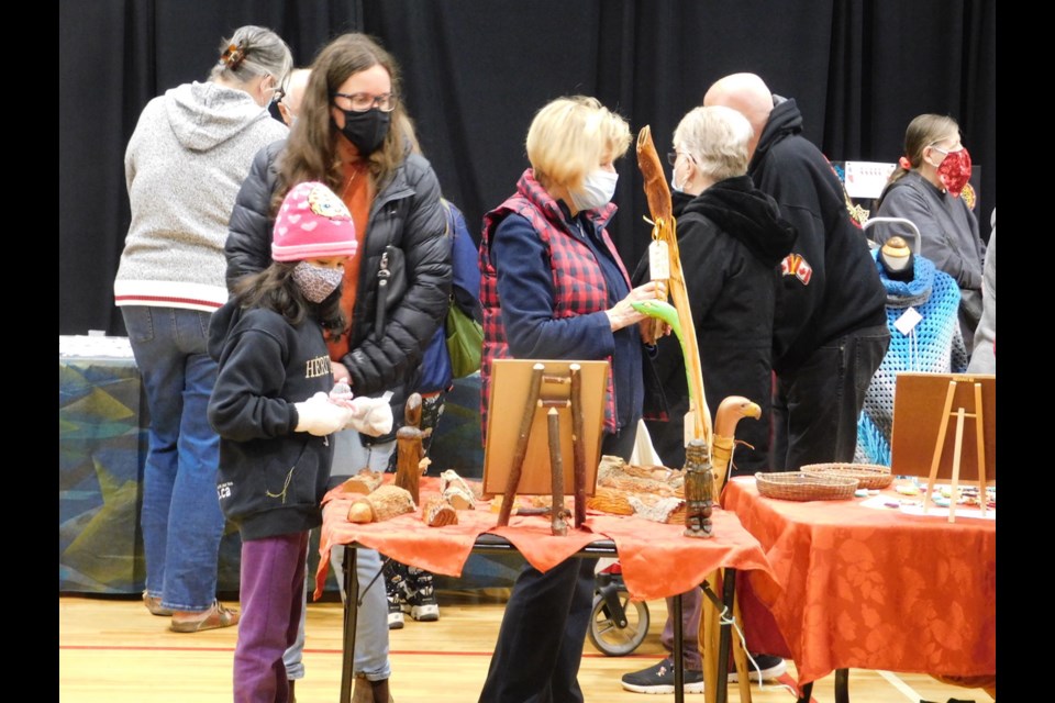 Some 40 vendors including, jewellers, weavers, potters, sewers, knitters, wood carvers, bakers painters and sign makers, were kept busy displaying and selling their wares during Saturday's event.          