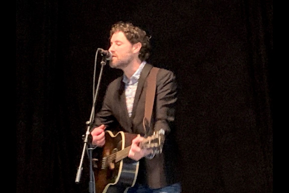 Musician and former Elliot Laker Liam Kearney entertained Friday evening and at a children’s concert Saturday