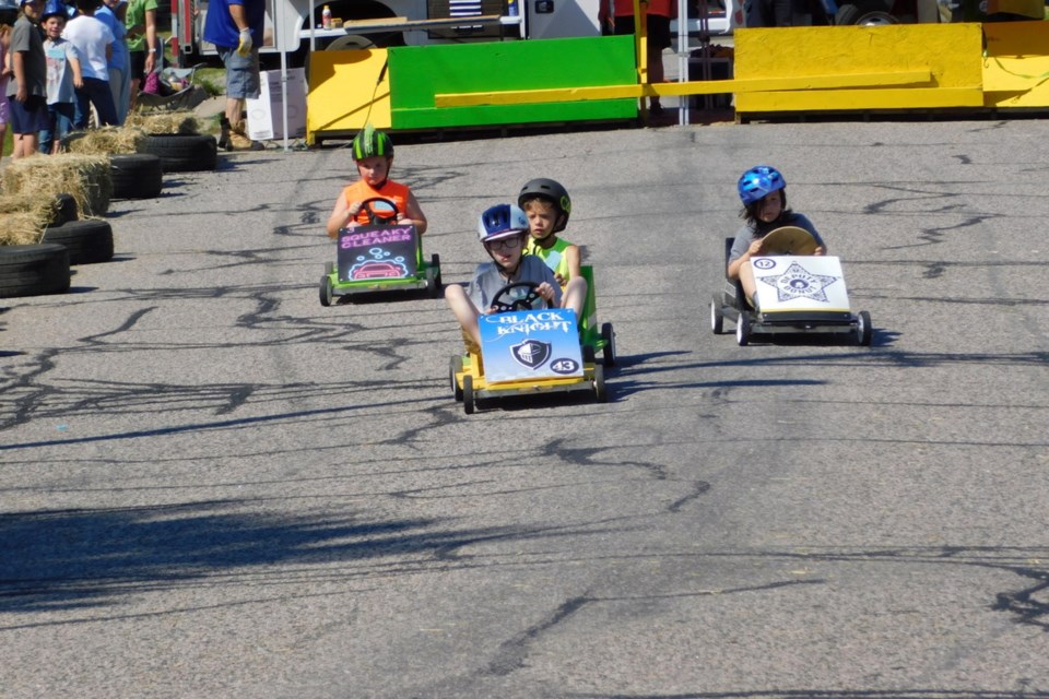 Action from the annual Gentle Shepherd Christian Church Soap Box Derby.