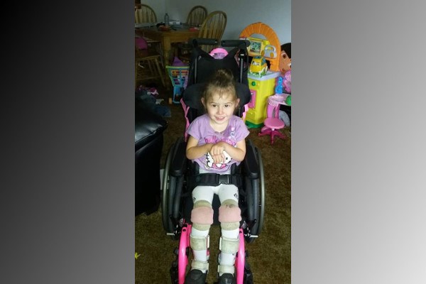 Six-year-old Lilly Lecuyer has spastic quad cerebral palsy and needs a stem cell transplant in the United States. Facebook photo