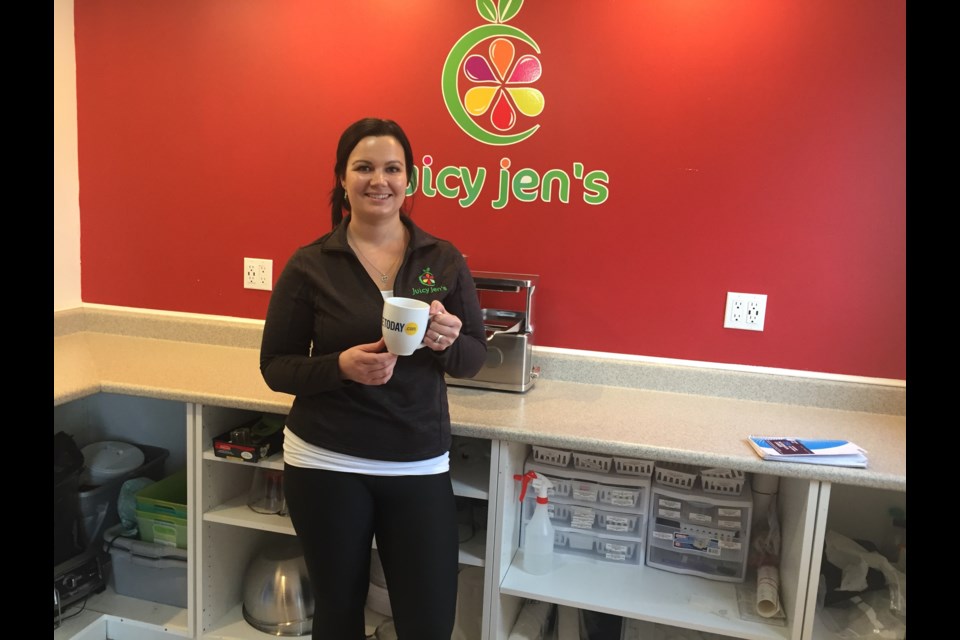 Jennifer Thomas, owner and operator of Juicy Jen's, is this week's subject for the mid-week mugging.
Melanie Farenzena/ ElliotLakeToday