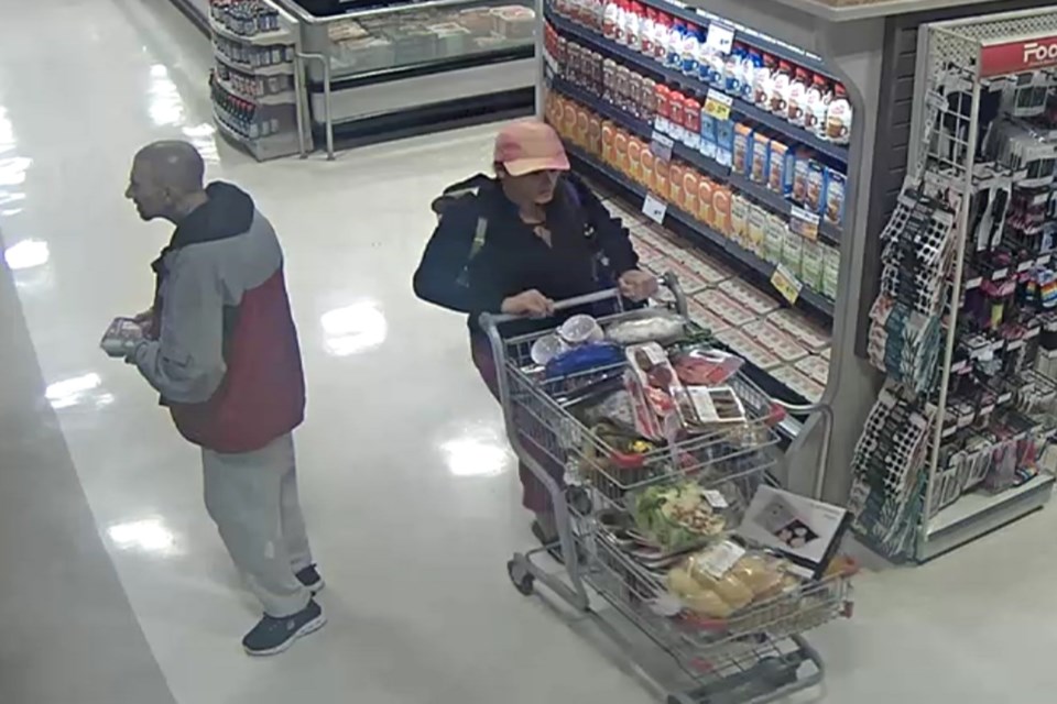 East Algoma Ontario Provincial Police are looking to identify these individuals in connection with a grocery theft in Elliot Lake.