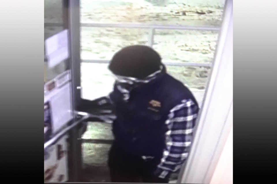 Person of interest in a gas station robbery that occurred in Elliot Lake on Sunday, Feb. 14, 2021