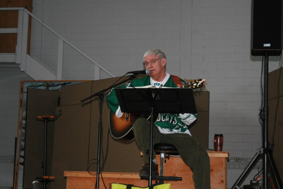 There was plenty of local musical talent at the fundraiser including musician Jim Graham. Kris Svela for ElliotLakeToday