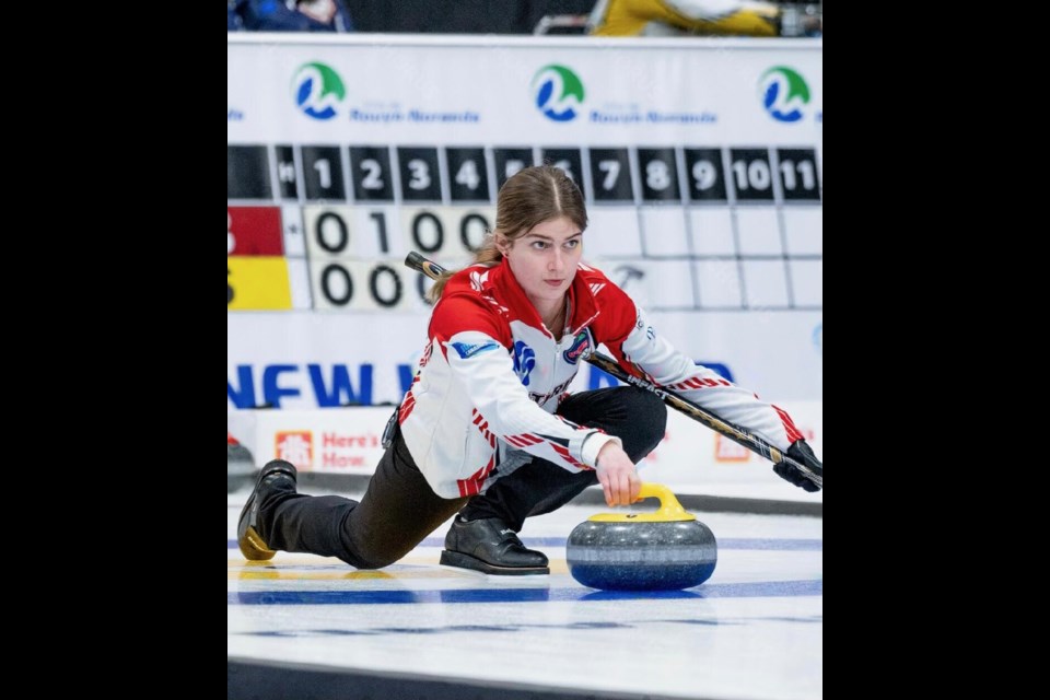 Tori Zemmelink, skipped her rink to a fourth-place win at the Canadian Junior Curling Championships. 