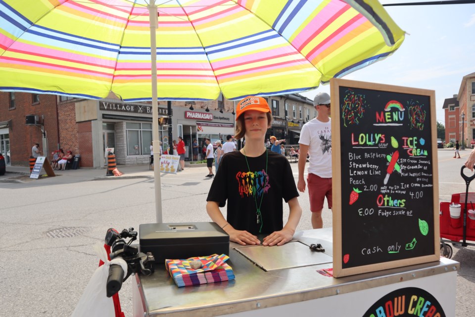 Odyn Carr saved money from delivering newspapers for his Rainbow Cream bike. 