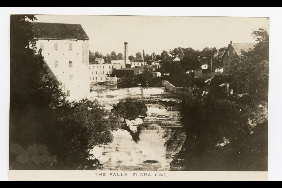 Elora Mill circa 1910. Courtesy of the Wellington County Museum and Archives, ph 7274