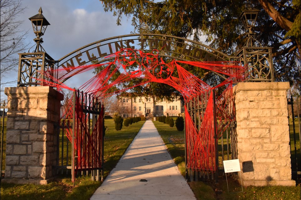 The art installation will be at the Wellington County Museum and Archives gates until Nov. 29.