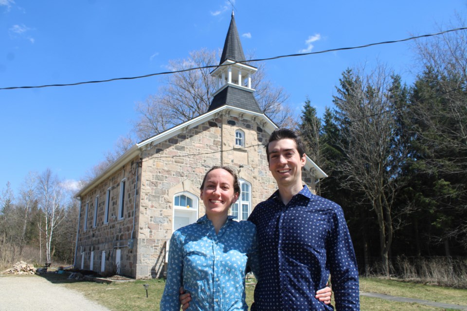 Brittany MacIntyre and Alex Ciccone recently purchased the former Watson Road Schoolhouse with plans to restore it.