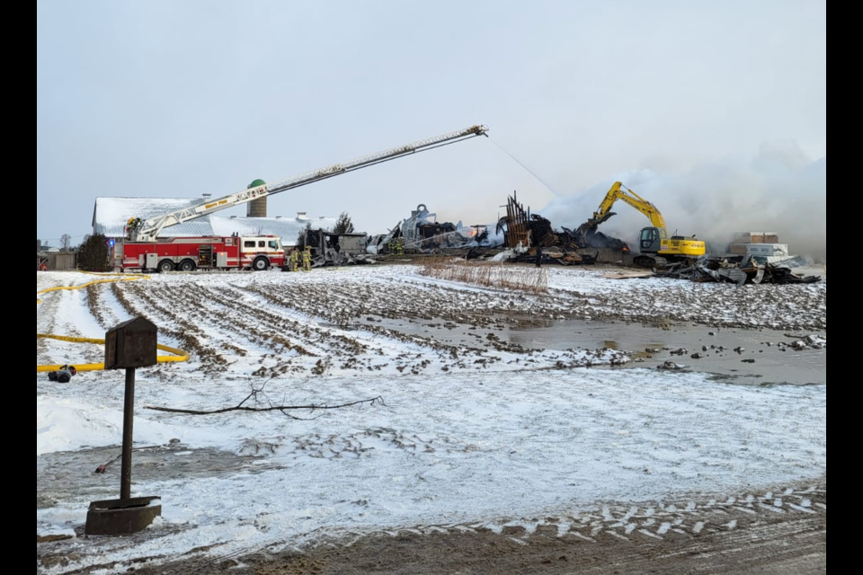 A wood pallet manufacturing building in Wellington North is a total loss after a fire.