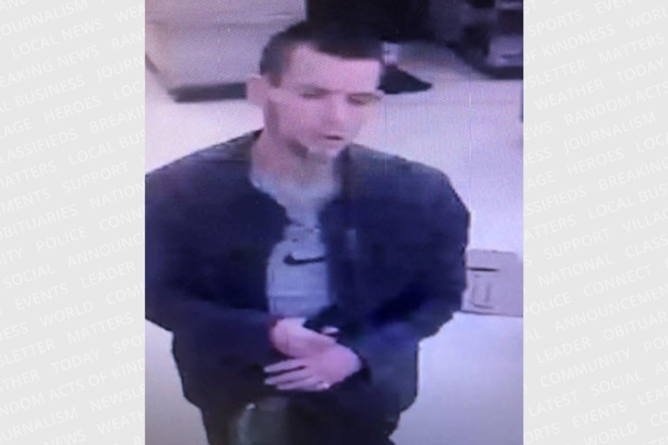 A photo of a person of interest after a theft in Mount Forest on Sept. 14 was provided to the police.