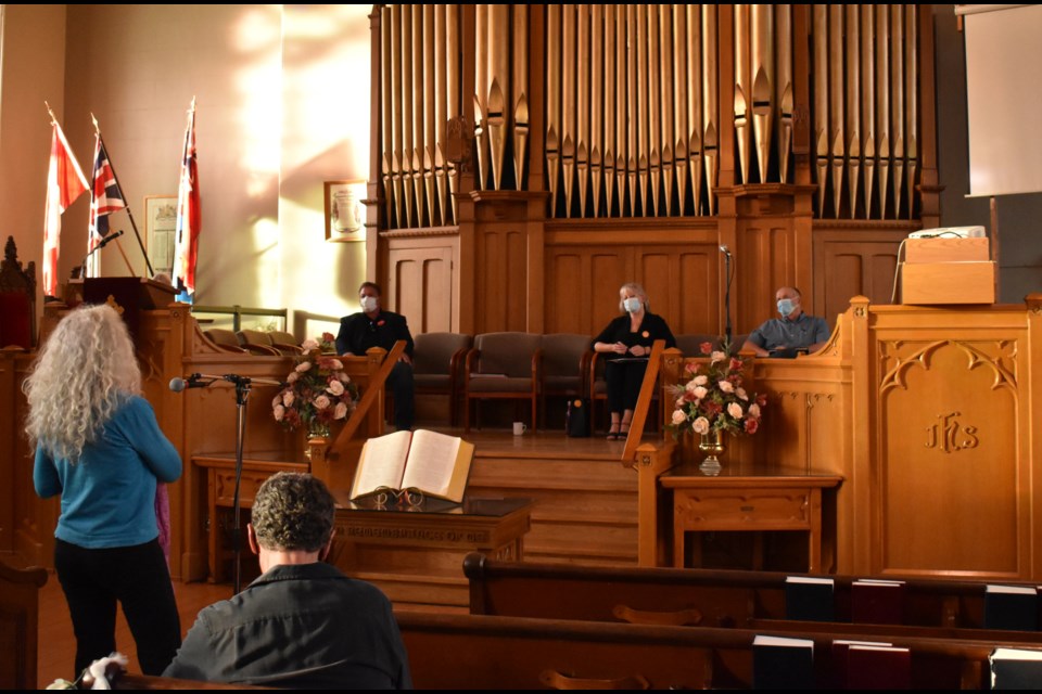 The housing and heritage debate was held at the Knox Presbyterian Church in Elora. 