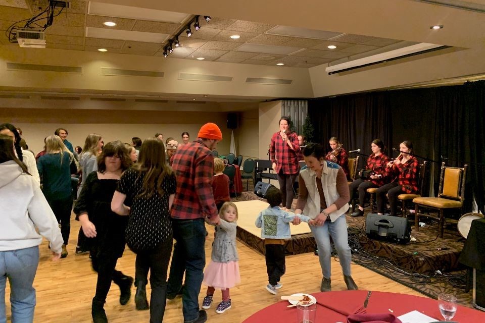 Cabane à sucre had 150 people eating and dancing at Forest Park Hotel on Sunday, March 3, 2024. March is the Month of Francophonie in Alberta. | Supplied