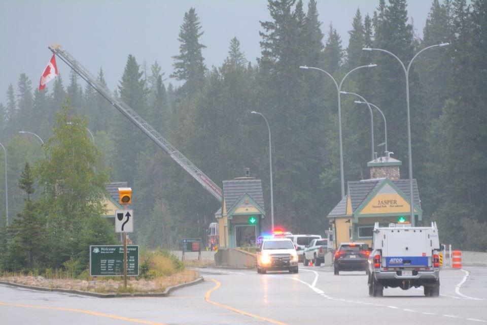 Jasper residents were asked to stop at the park's east gate to pick up their resident re-entry guide before heading to the townsite. Only residents are allowed to enter the townsite at this time.