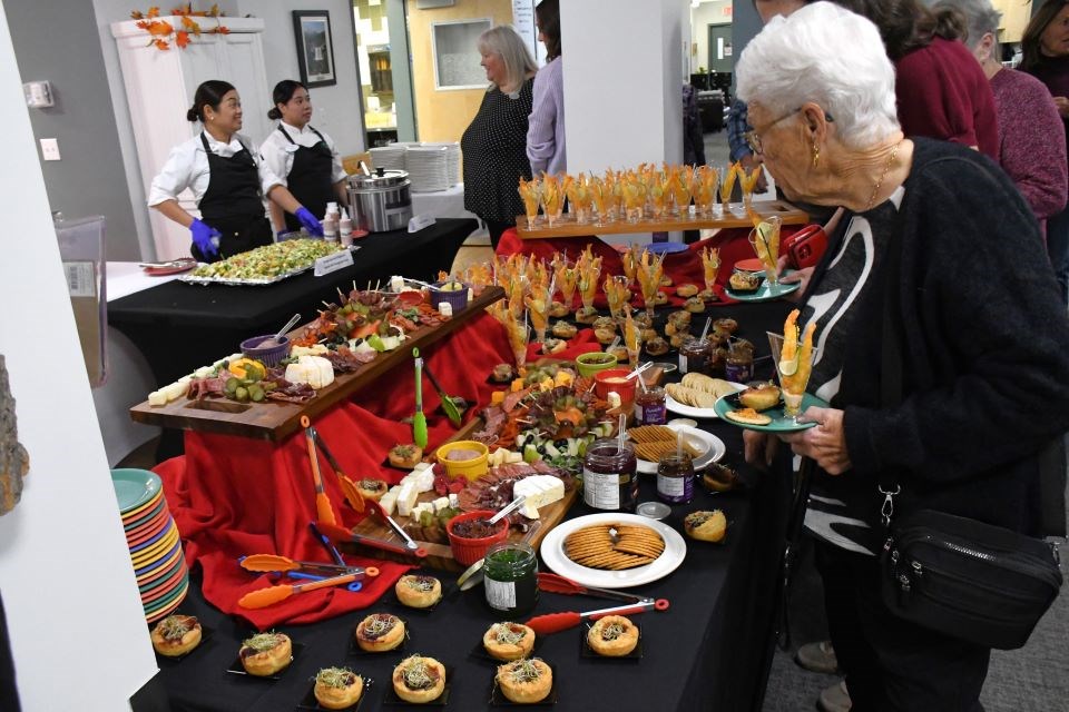 Appetizers during the Seniors Fall Dinner at Alpine Summit on Thursday, Oct. 24, 2024.