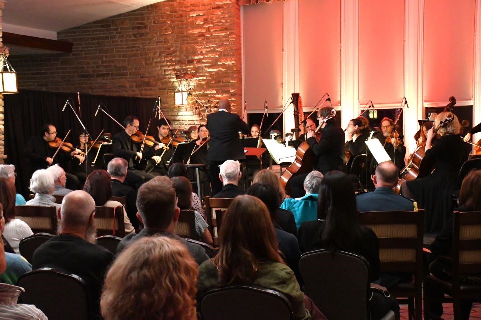 The Edmonton Symphony Orchestra play for Jasper residents and first responders at Fairmont Jasper Park Lodge on Sunday, Oct. 20, 2024.