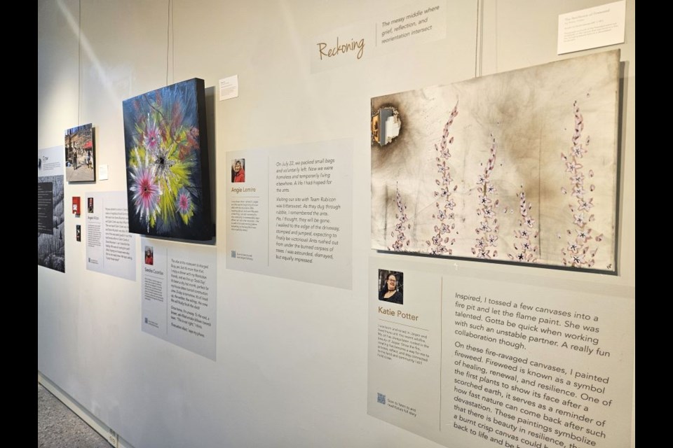 The Voices of Jasper exhibition at the Jasper Art Gallery in Jasper, Alta. on Wednesday, Aug. 6, 2025.