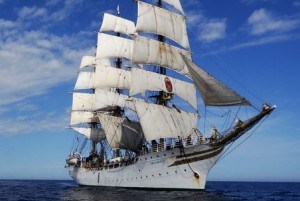 Kim Wallace will set sail for nine months on a Class Afloat Norwegian tall ship Aug. 22. Class Afloat photo