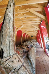 The Raven totem pole watched over Jasper for 94 years before it was repatriated to Old Masset, B.C. J. Brisbane photo