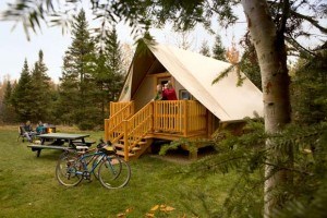 Parks Canada intends to add 240 new oTENTiks, like this one pictured here, over the next three years, doubling their numbers across the country. Photo - Parks Canada.